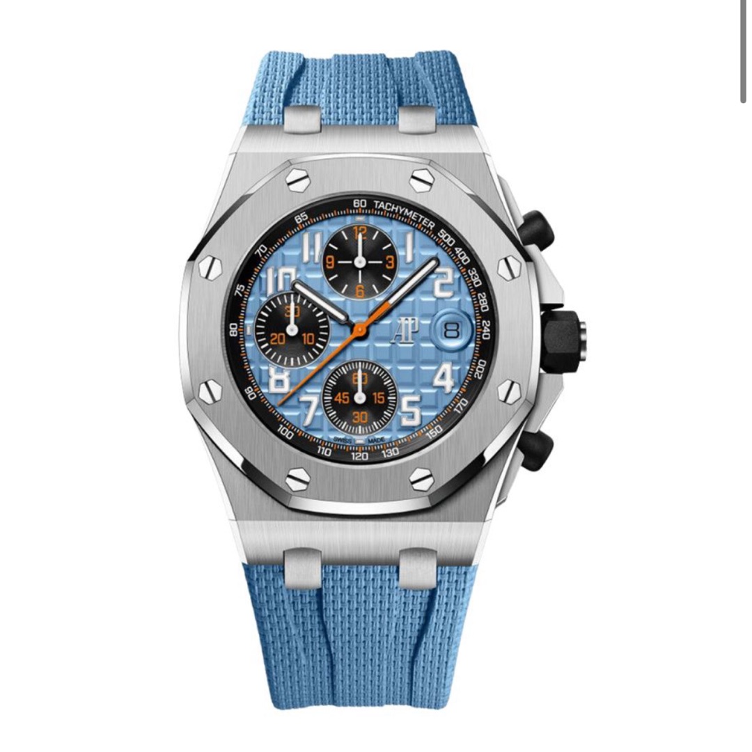 planpo スクエアトレイ　ペールブルー Audemars Piguet Royal Oak Offshore Blue Kadran Textile Bilezik IMC