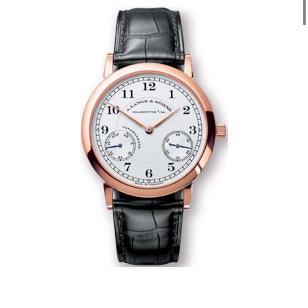 A. Lange & Söhne 1815 Black Dial Crocodile Skin Bracelet CXD-801