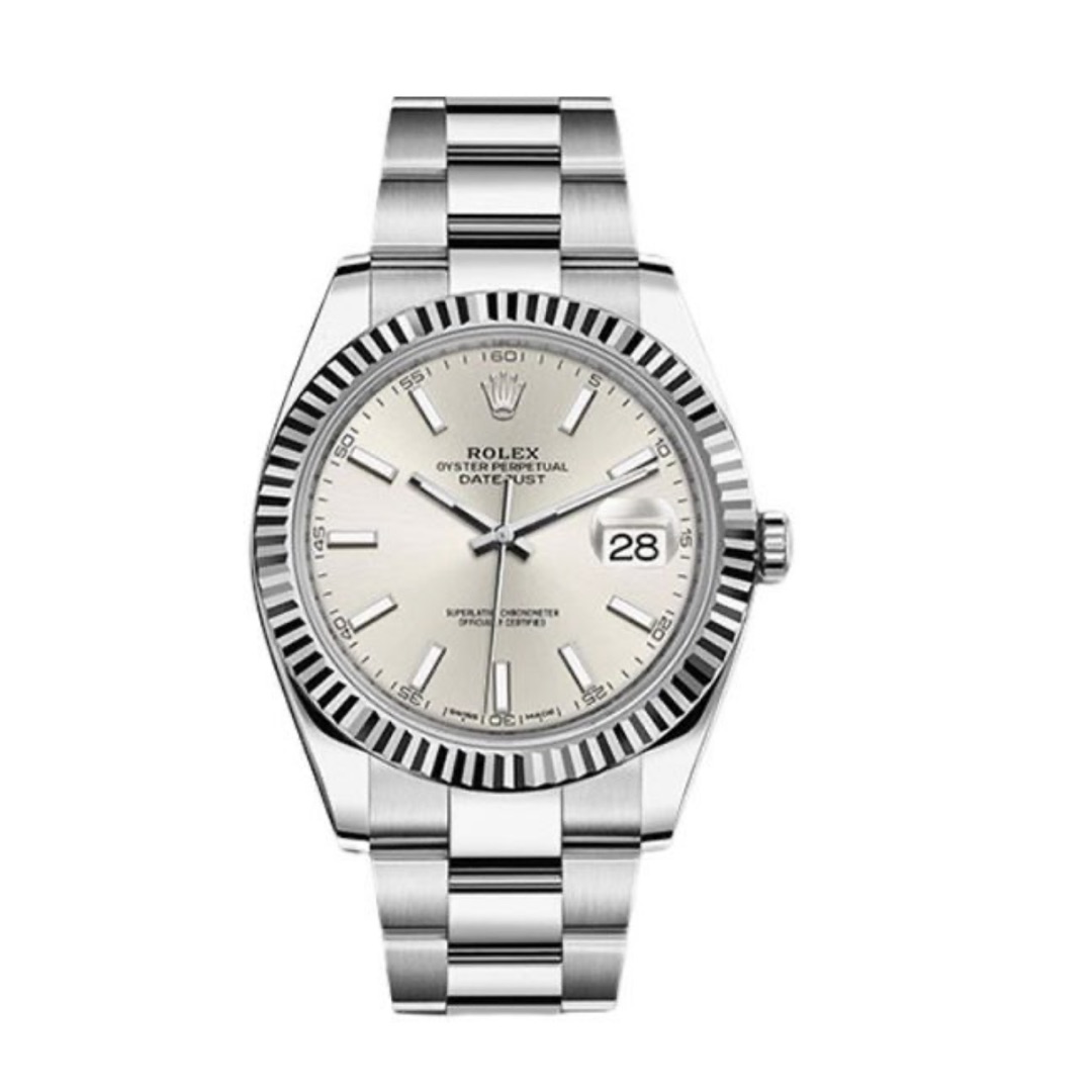 Rolex Datejust White Dial Steel Bracelet $14,442.00$ - Winder