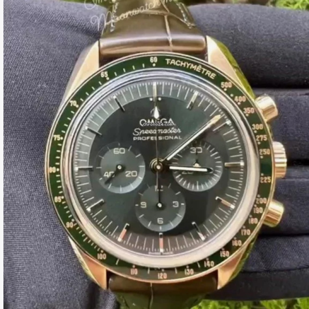 Omega Speedmaster Moonwatch Green Kadran -- Unknown -- Bilezik