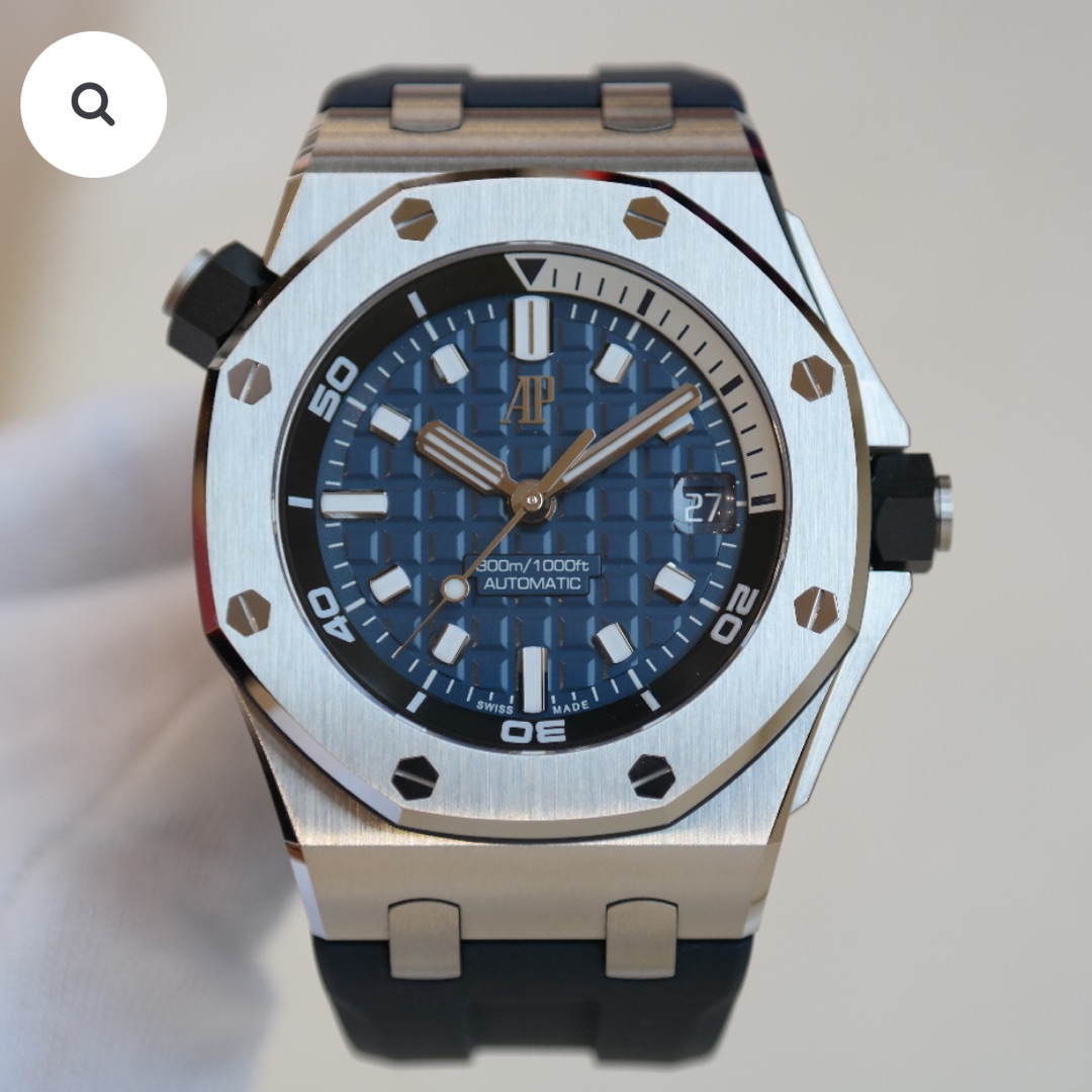 Audemars Piguet Royal Oak Offshore Blue Dial Rubber Bracelet KZA