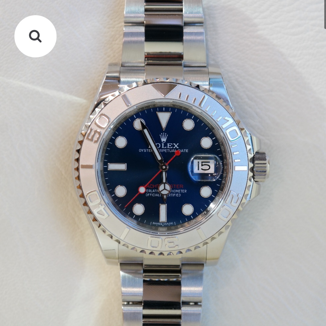 Rolex Yacht-Master Blue Dial Steel Bracelet KTZ-251 - Winder