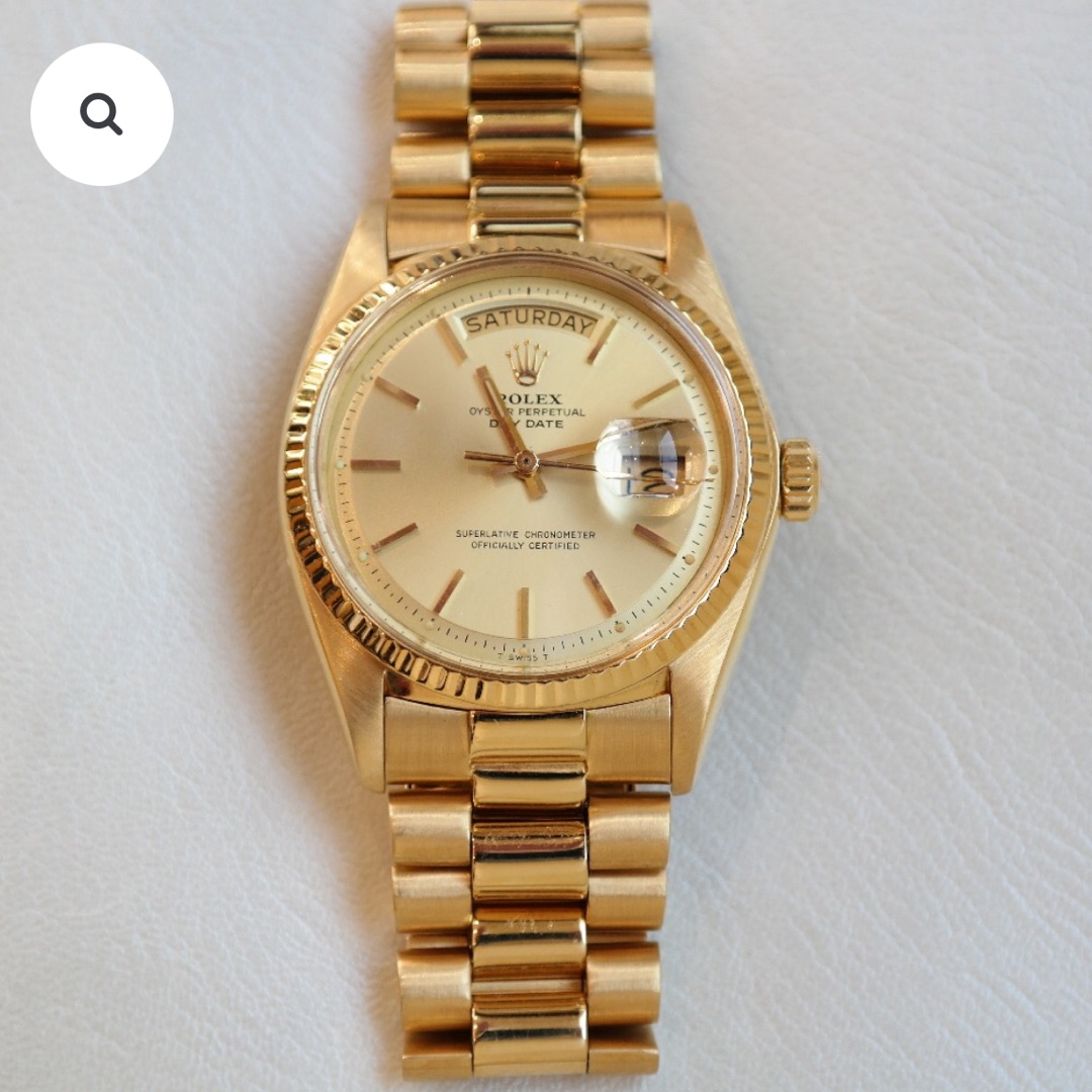 Rolex Day-Date Gold Dial Yellow Gold Bracelet ZKY-651 - Winder