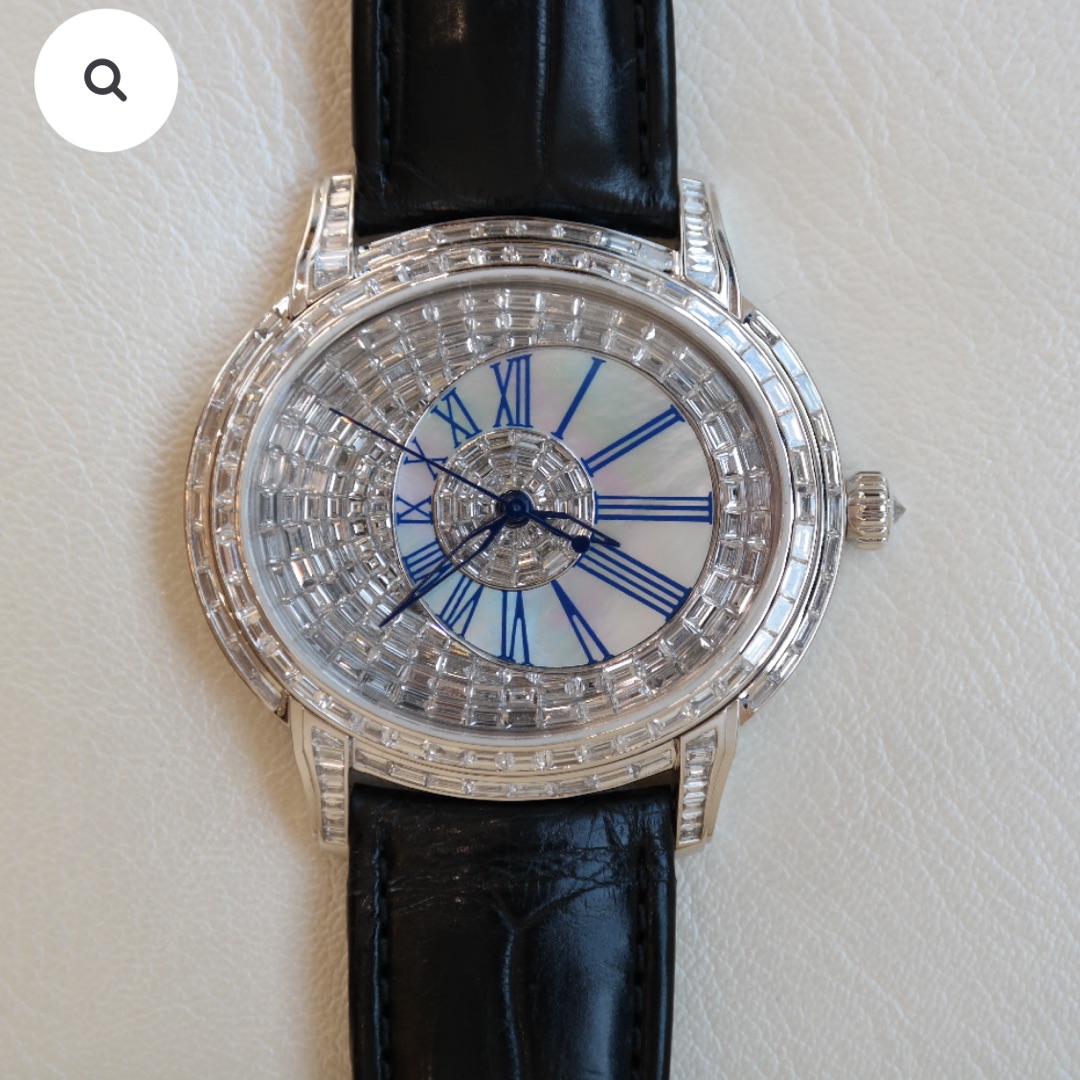 Audemars Piguet Millenary Baguette Diamonds Kadran Crocodile Skin