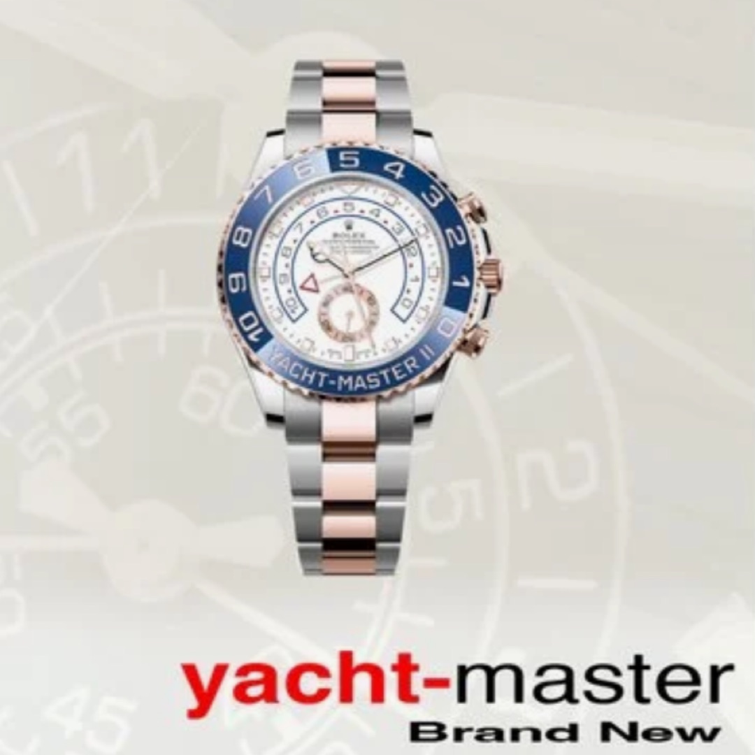 Rolex Yacht-Master II White Dial Gold Steel Bracelet $26,518.75