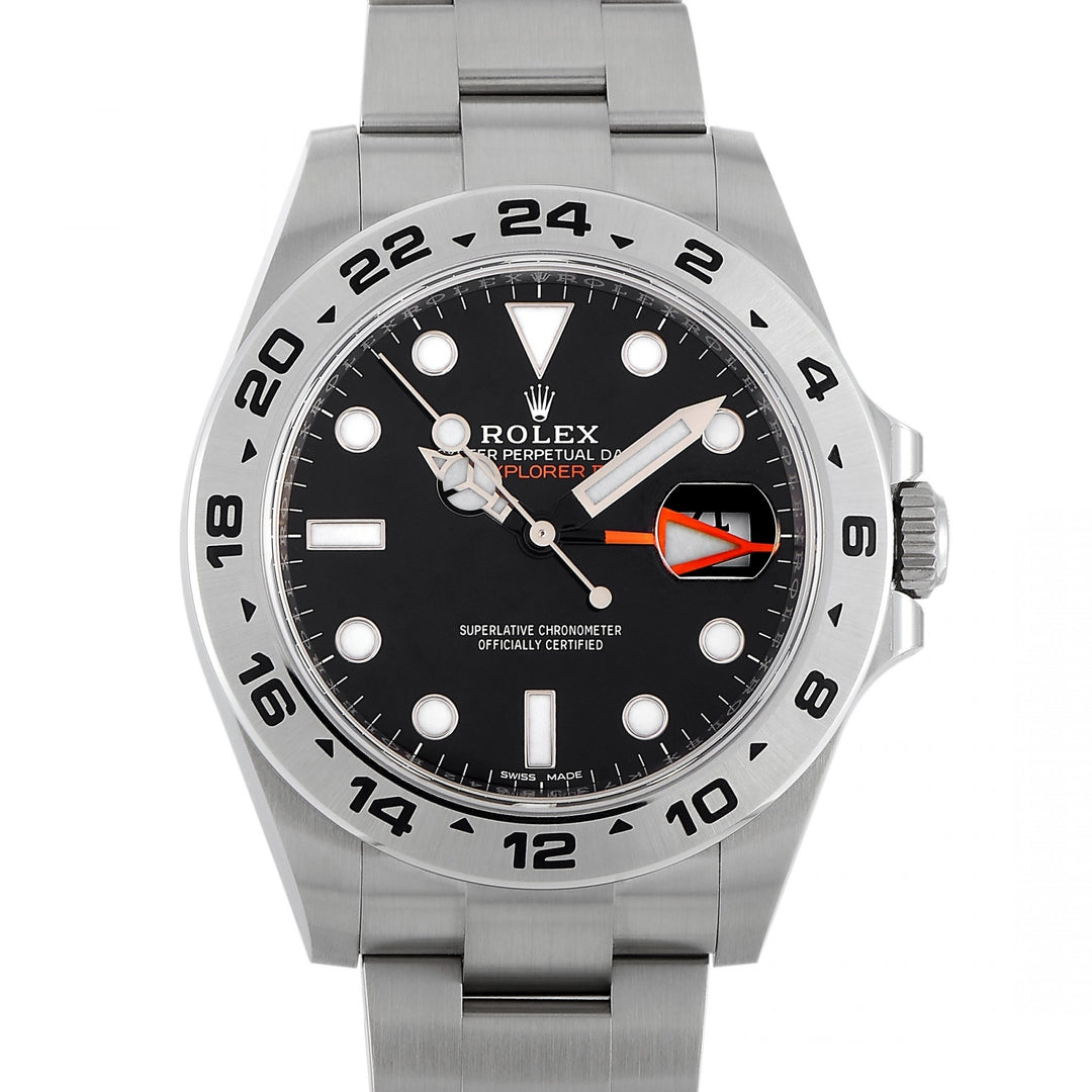 Rolex Explorer II Black Dial Steel Bracelet XVN-544 - Winder