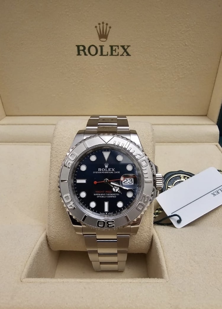 Rolex Yacht-Master Blue Dial Steel Bracelet ZAP-741 - Winder
