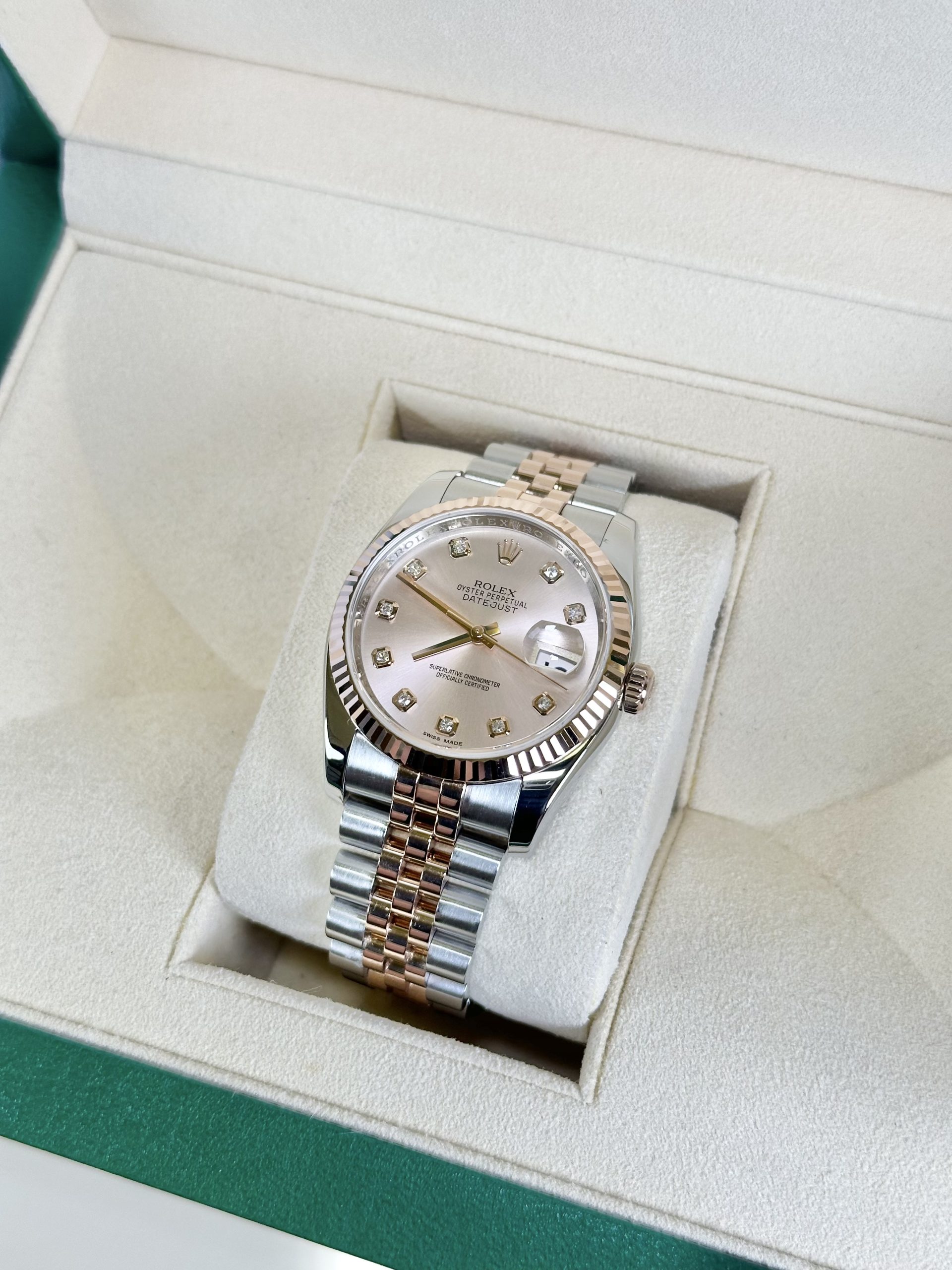 Rolex Datejust Bronze Dial Gold Steel Bracelet $15,353.23$ - Winder