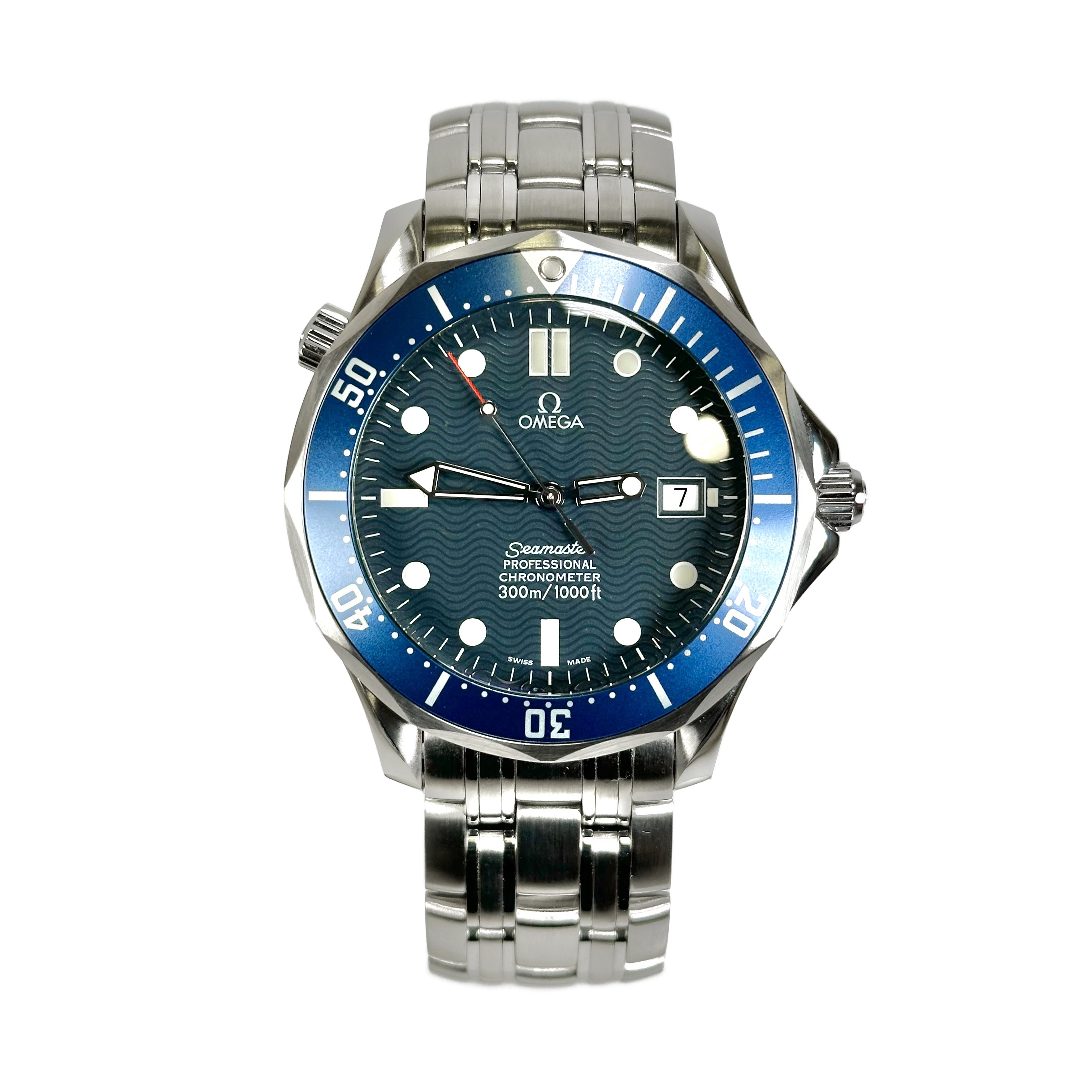 Omega Seamaster 300 Blue Dial Steel Bracelet $3,757.78$ - Winder