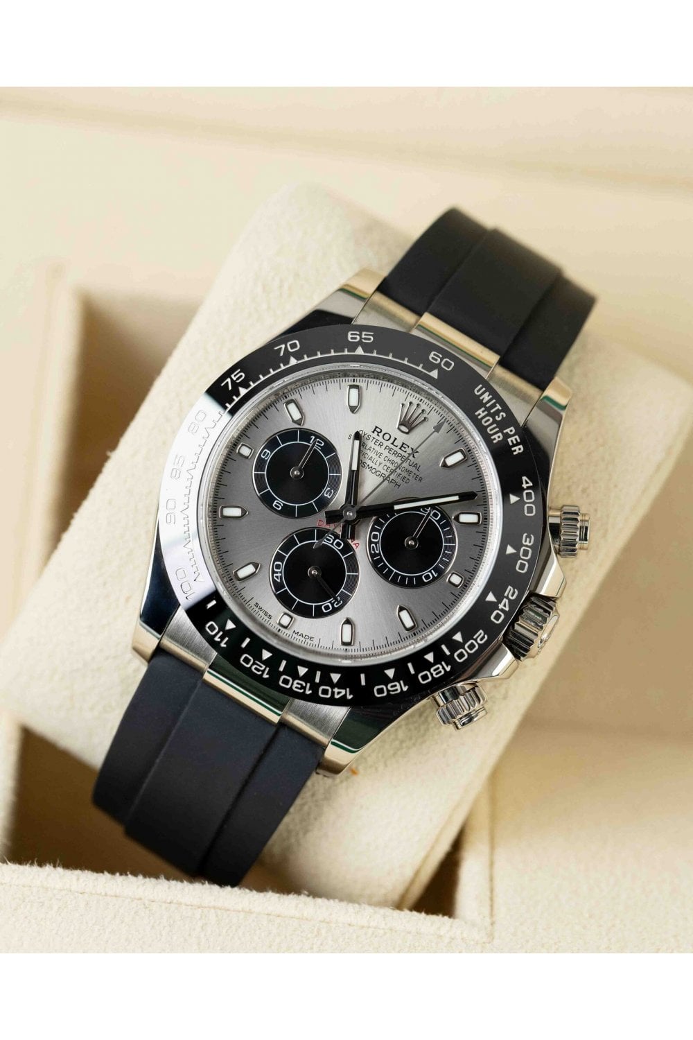 Rolex Daytona Grey Dial Rubber Bracelet $34,303.20$ - Winder