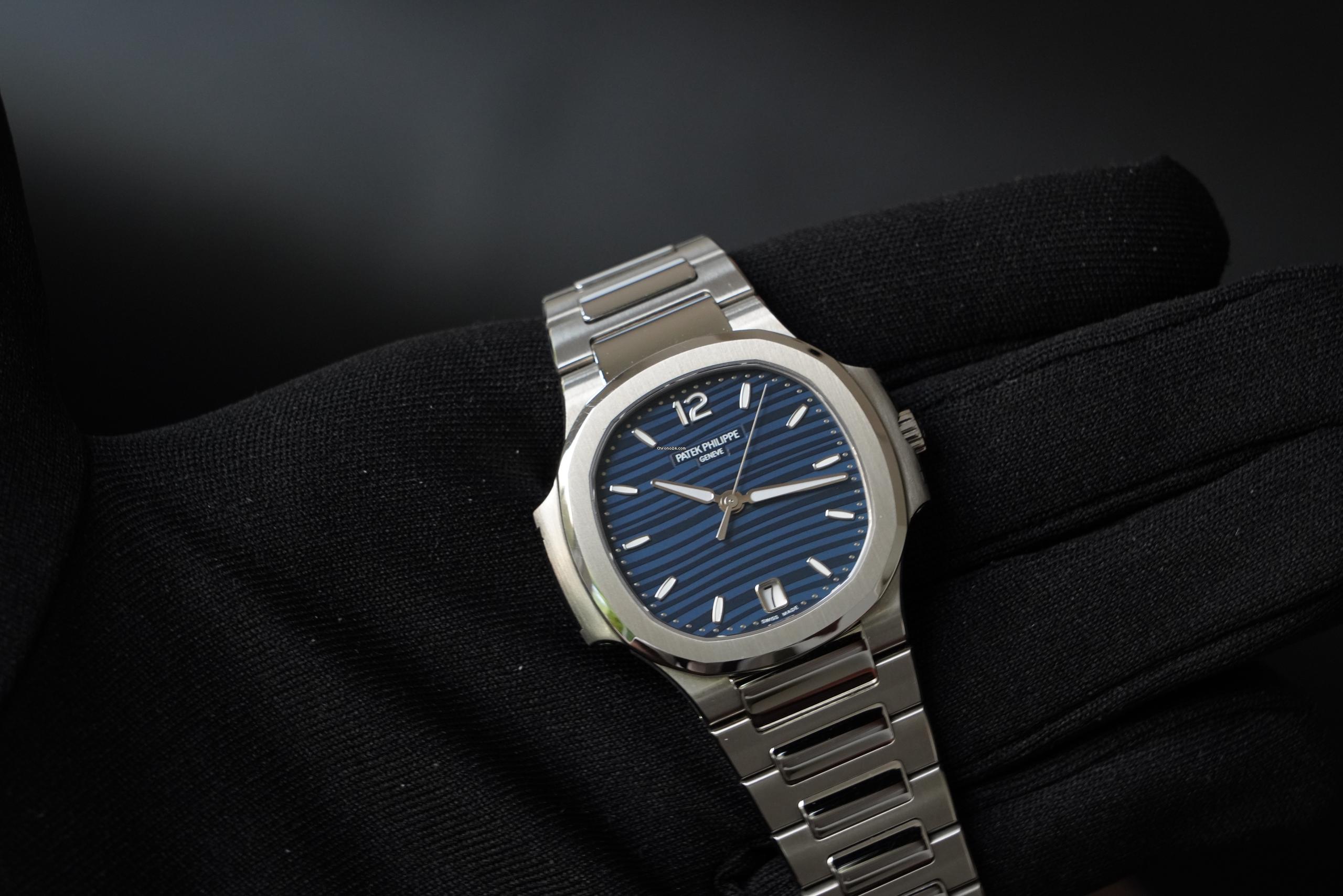 Patek Philippe Nautilus Blue Dial Steel Bracelet $55,714.00$ - Winder